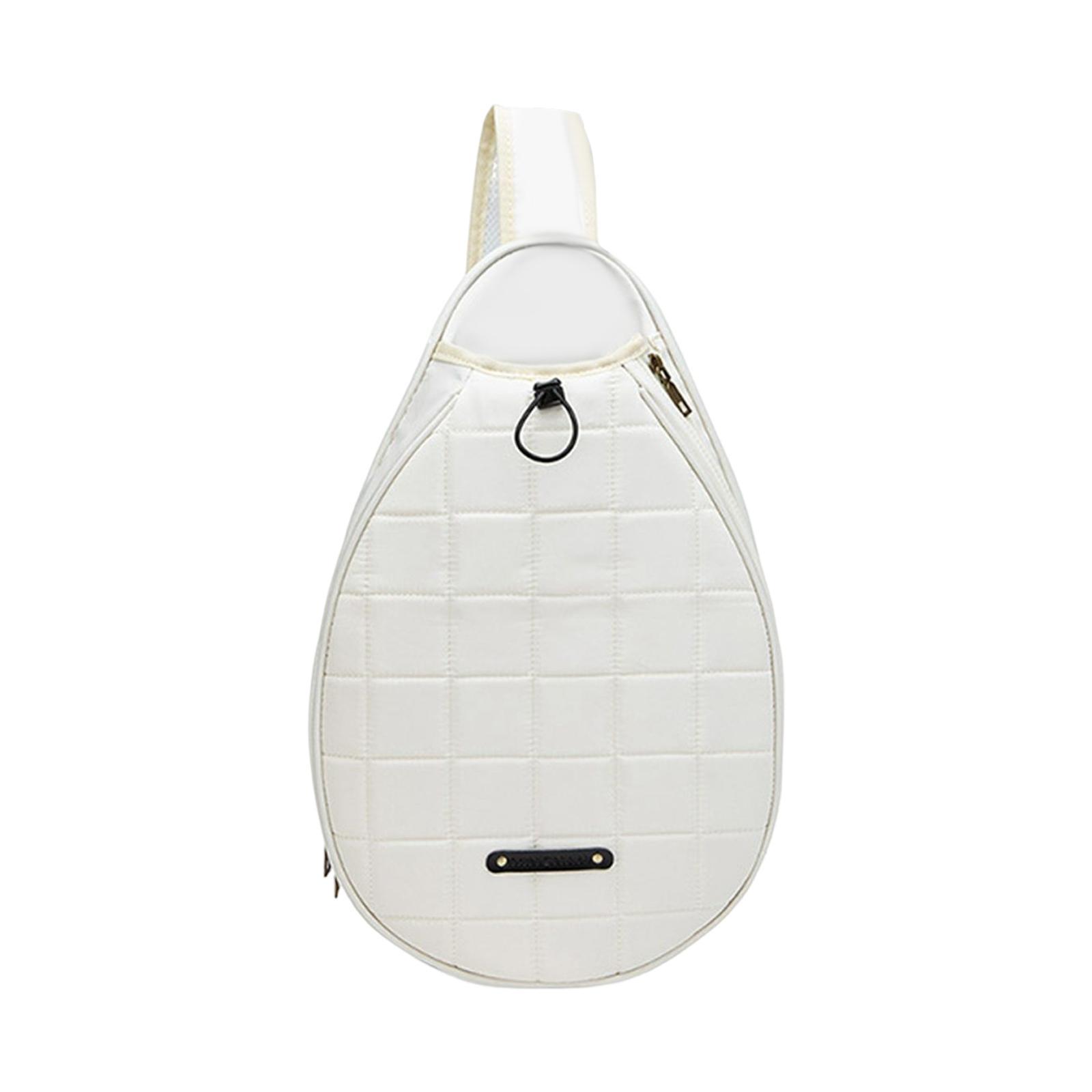 Tennis Racket Shoulder Bag Outdoors Sports Accessories Pocket Mesh Organizer