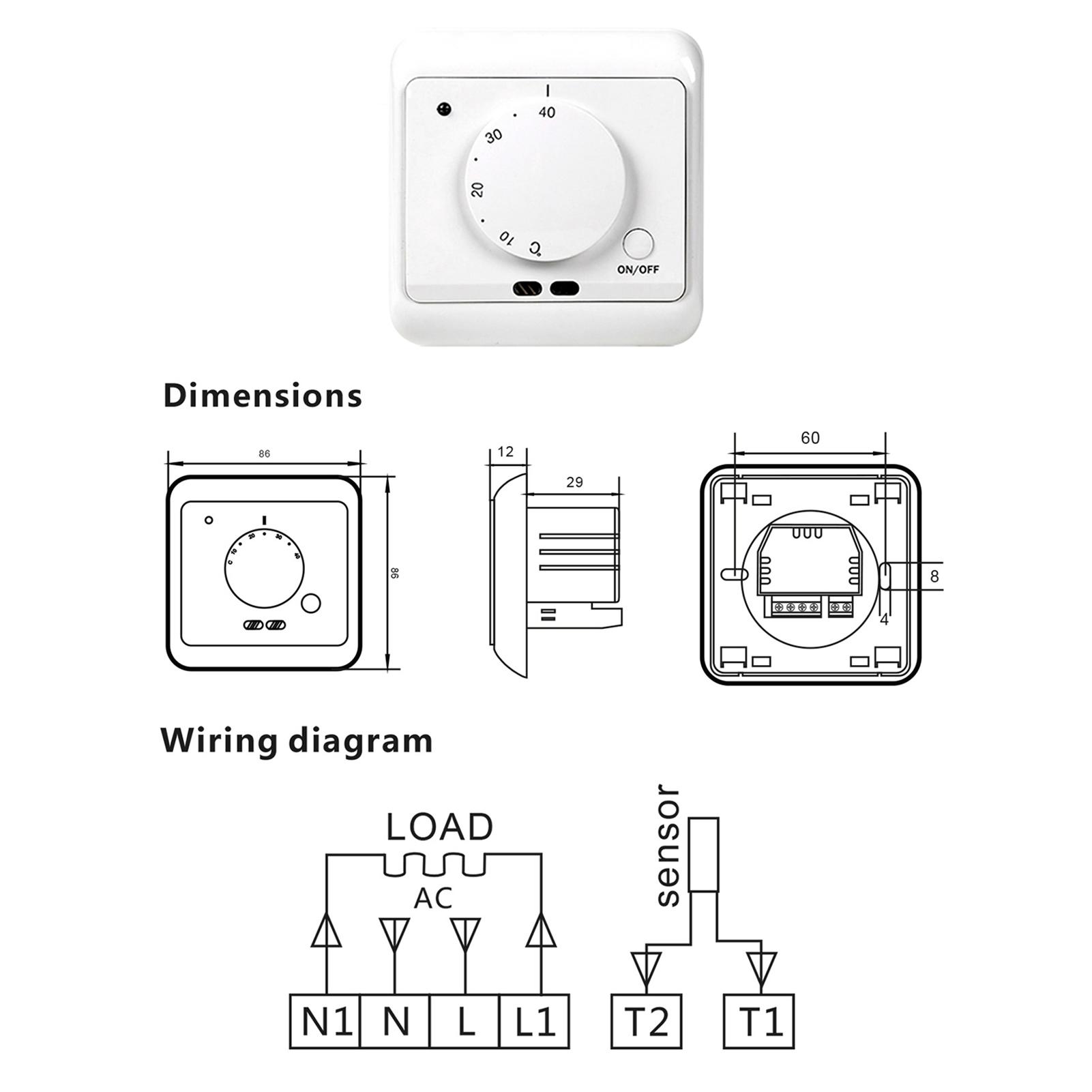 Bộ Điều Nhiệt Cầm Tay Không Lập Trình 230V