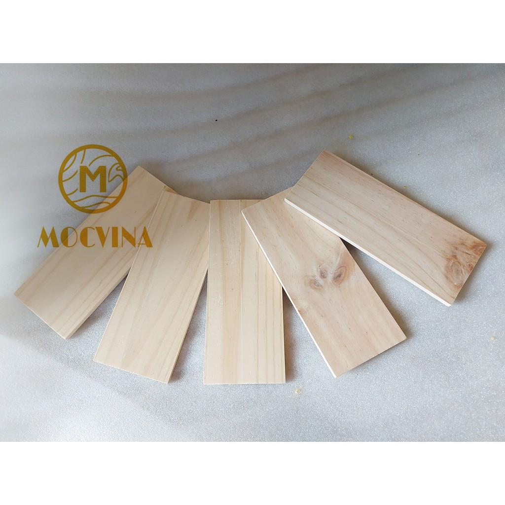 Combo 5 tấm gỗ thông mới đẹp dài 40cm,50cm, rộng 12cm, dày 1cm bào láng đẹp 4 mặt thích hợp trang trí, làm kệ, Mộc Vina
