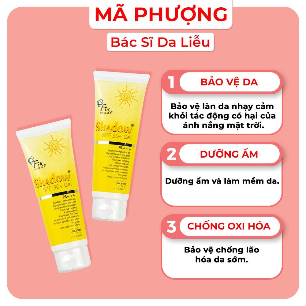 Kem Chống Nắng Fixderma Shadow Spf 30 và Spf 50, kcn Fixderma Shadow cream - Hàng Chính Hãng - Dược Mỹ Phẩm Bác Sĩ Mã Ph