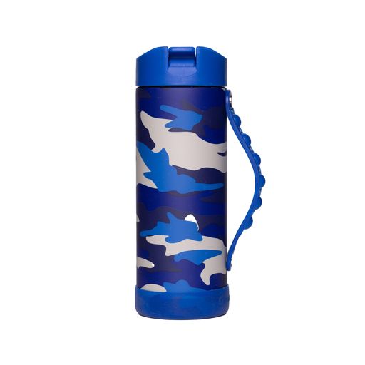 [Hàng chính hãng_Thương hiệu Mỹ] Bình giữ nhiệt elemental Pop màu xanh camo 414ml, inox 304, giữ nhiệt tốt, FDA Hoa Kì, bình đa năng có kèm ống hút cho bé đi học