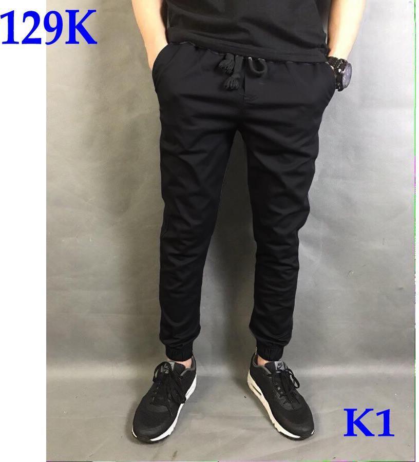 QUẦN JOGGER KAKI CO GIẢN, KHÓA ZIP CÁ TÍNH