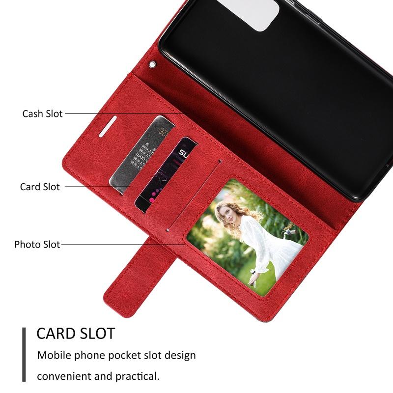 Ốp điện thoại da gập nam châm thời trang dành cho Samsung Galaxy S9+ S8+ Note10+ Note10 Lite Note20 Ultra