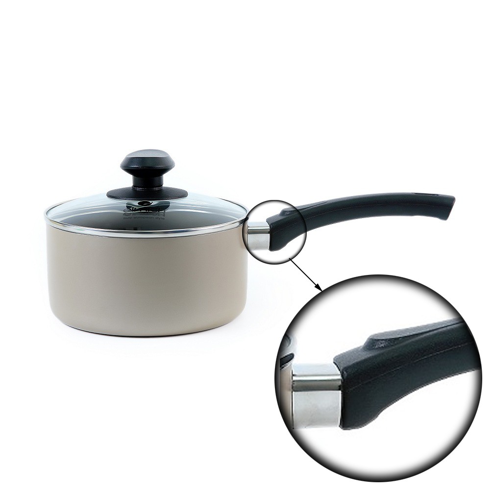 Bộ quánh chảo Elmich Baby EL-1167 2 cái chống dính Whitford cao cấp, đáy từ, size 16cm, màu ngẫu nhiên-Hàng chính hãng