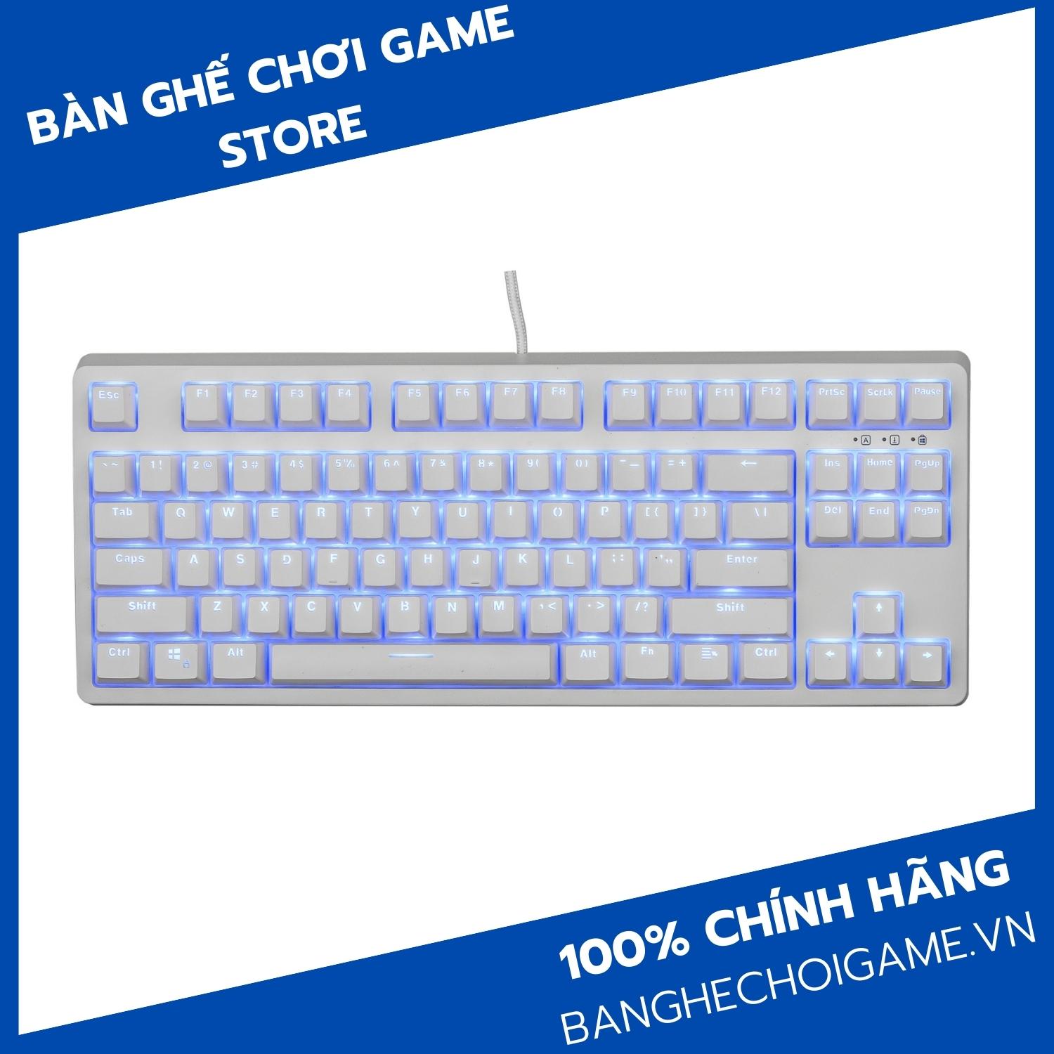 Bàn phím cơ E-DRA EK387 White Edition - Hàng chính hãng