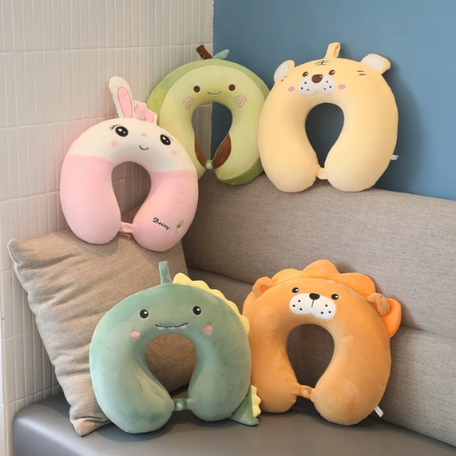 Gối Chữ U Kê Cổ Cao Su Non Capybara - Gối Du Lịch, Văn Phòng Êm Ái, Dễ Thương, Loại 1- HÀNG CHÍNH HÃNG MINIIN