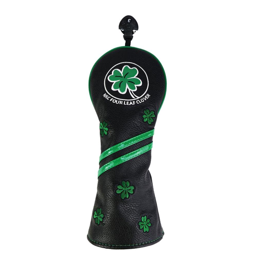 PU Golf Woods Headcover Waterproof 460cc Fairway Driver Head Cover Protector