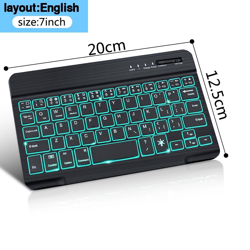 RGB Bàn Phím Và Chuột Bàn Phím Bluetooth Mini Chuột Combo Bàn Phím Backlit Cho Điện Thoại Máy Tính Bảng Laptop Ipad Máy Tính