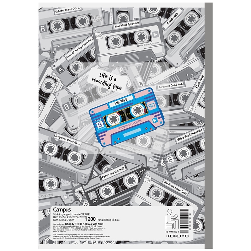 Tập Sinh Viên Kẻ Ngang Có Chấm Campus Mixtape (200 Trang)