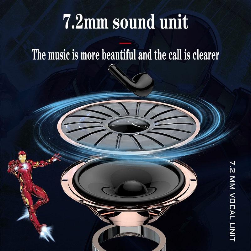 Disney Tai Nghe Bluetooth 5.0 Không Dây Chống Nước Có Mic Cảm Ứng