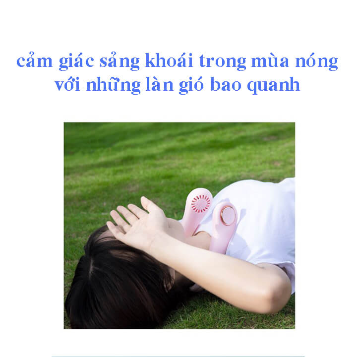 làm mát đeo cổ di động, tiện dụng khi ra ngoài trời nóng