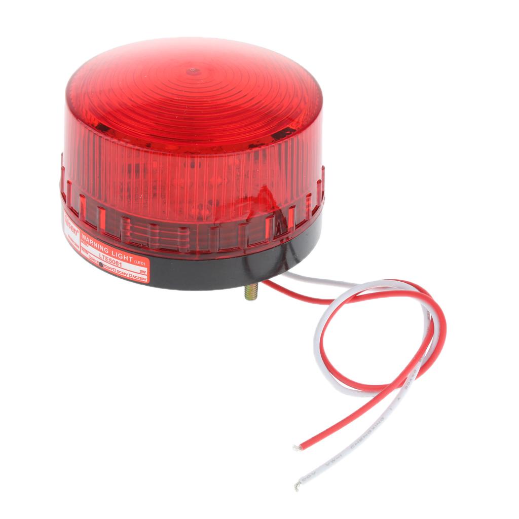 2 Pieces/pack 24V Always-On Warning Beacon Lights, Red