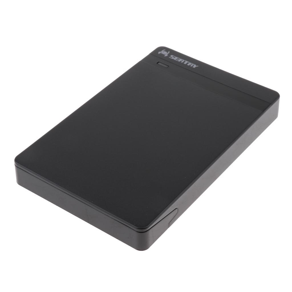 Premium USB 3.0 SATA Hard Driver Enclosure Fit for 2.5 Inch HDD SSD, Black