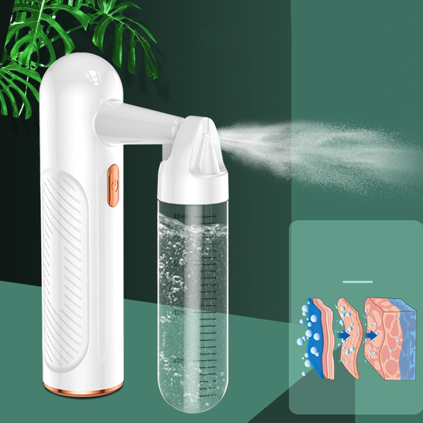 2x Rechargeable Handheld Nano Steam Fogger Machine Nano Mist Disinfect Sprayer Skin Care Women Facial Sprayer for Home Bedroom