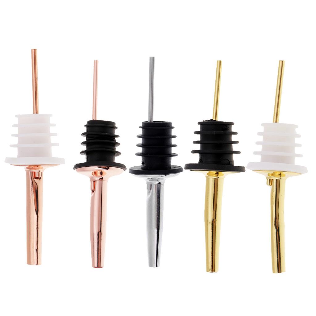 1pc Liquor Pour Spouts Stainless Steel Bottle Spout and Liquor Pourer Dust Caps Covers