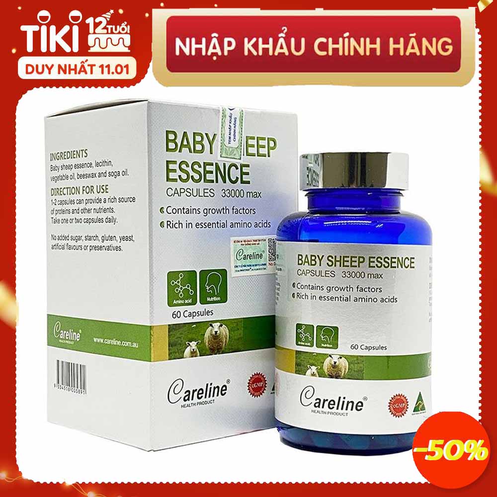 BABY SHEEP ESSENCE – VIÊN UỐNG NHAU THAI CỪU 60 VIÊN