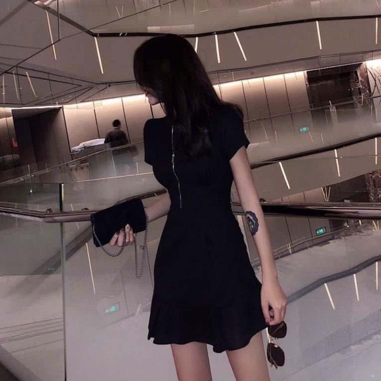 Đầm Nữ, Váy Nữ Khóa Ngực, Váy Kéo Khóa Ngực Dáng Ôm Đuôi Cá Moda.H ! *