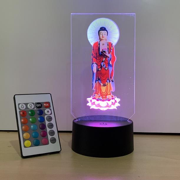 Đèn Led 3D in hình Phật Adida, hình thờ adida