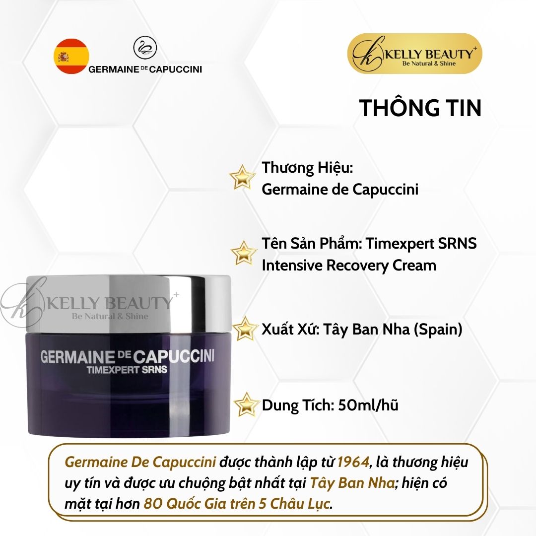 Kem Chống Lão Hóa Da Timexpert SRNS Intensive Recovery Cream - Germaine de Capuccini | Kelly Beauty