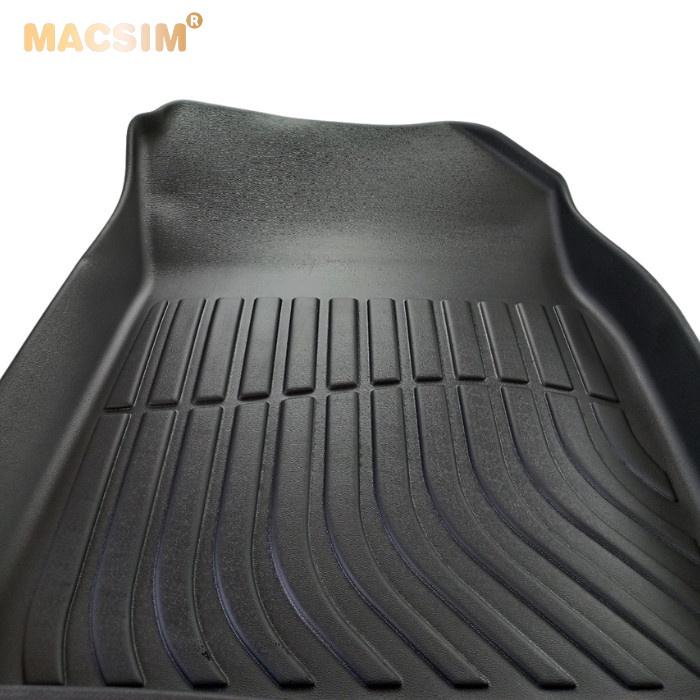 Thảm lót sàn xe ô tô Kia Sonet 2022 Nhãn hiệu Macsim chất liệu nhựa TPE cao cấp màu đen