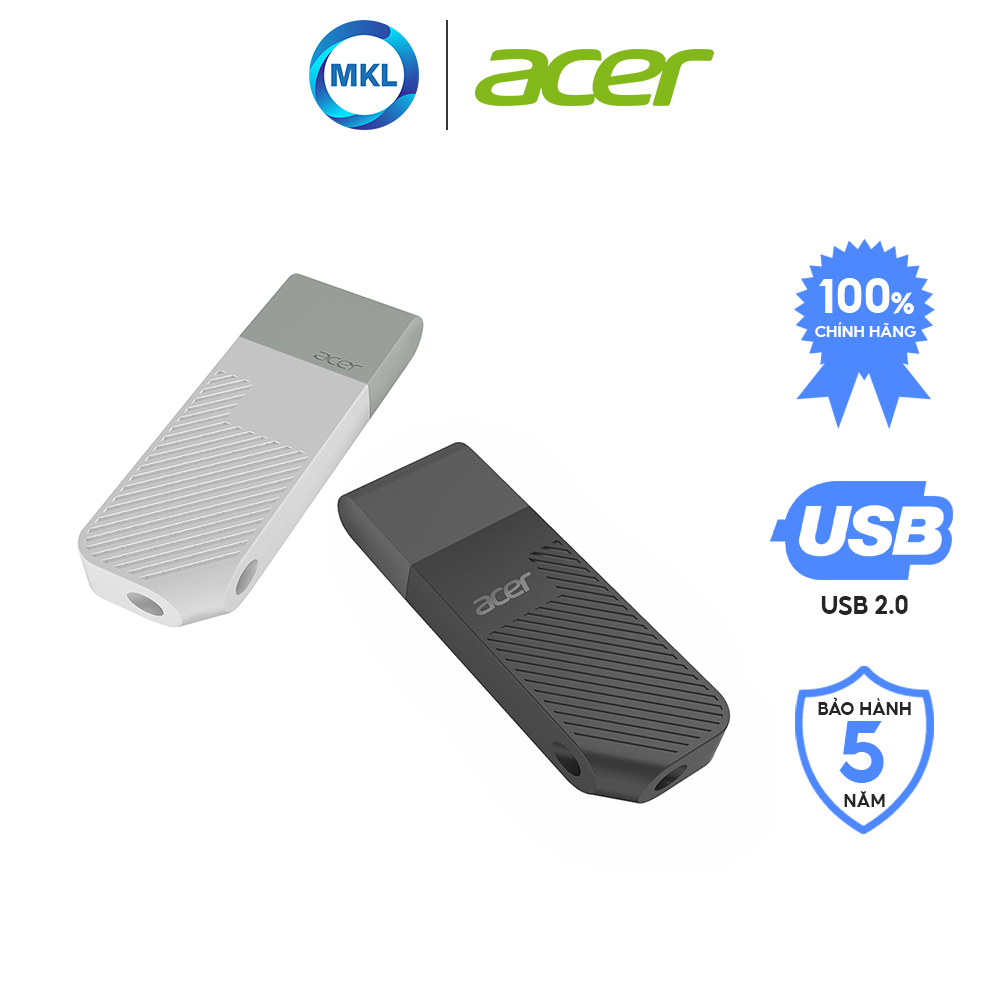 USB Acer UP200 tốc độ đọc/ghi lên đến  30MB/s - Hàng chính hãng