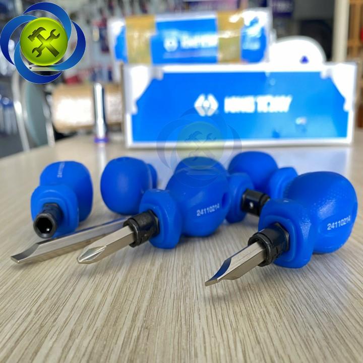 Tua Vít lùn 2 đầu dẹp và bake PH2X38mm Kingtony 24110214 màu xanh
