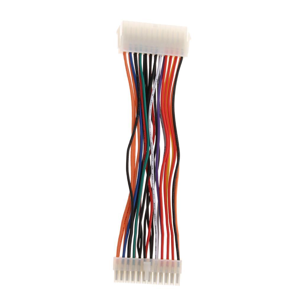24 pin  Male to Female Motherboard Extension Power Supply Cable 200mm