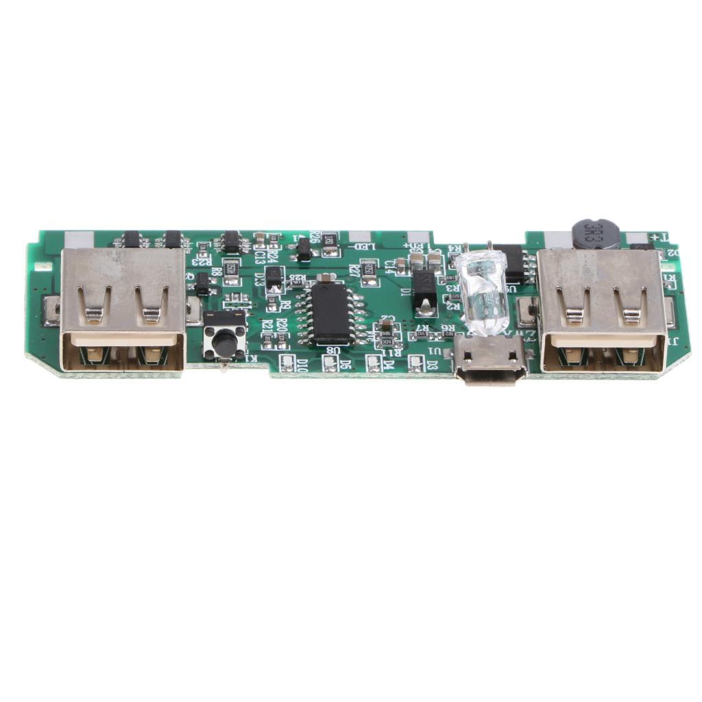 Solar Light Double U with LED Light 2.1A Booster Board PCBA Circuit Board