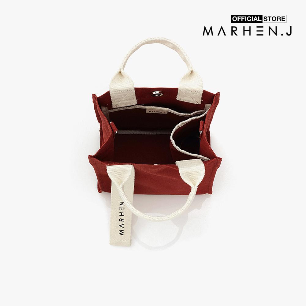 Marhen.J - Túi đeo vai chữ nhật vải bố Ricky Mini MJ19ARCKMN-WI