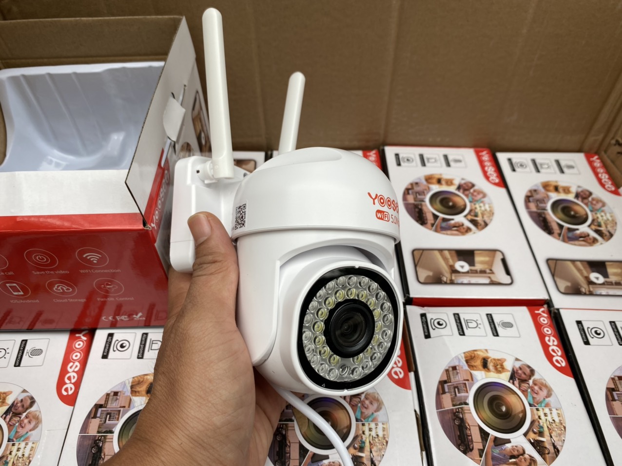 Camera ip Wifi Yoosee Ngoài Trời 26 Led Chuẩn 1080P, Mẫu mới 2021- Hàng Nhập Khẩu