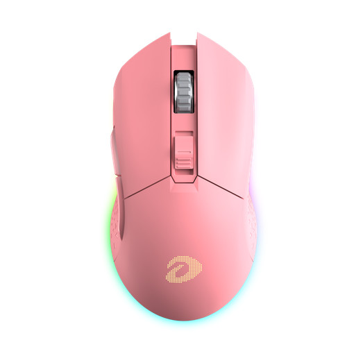 Chuột Không Dây Gaming Dareu EM901 RGB Pink - Hàng Chính Hãng