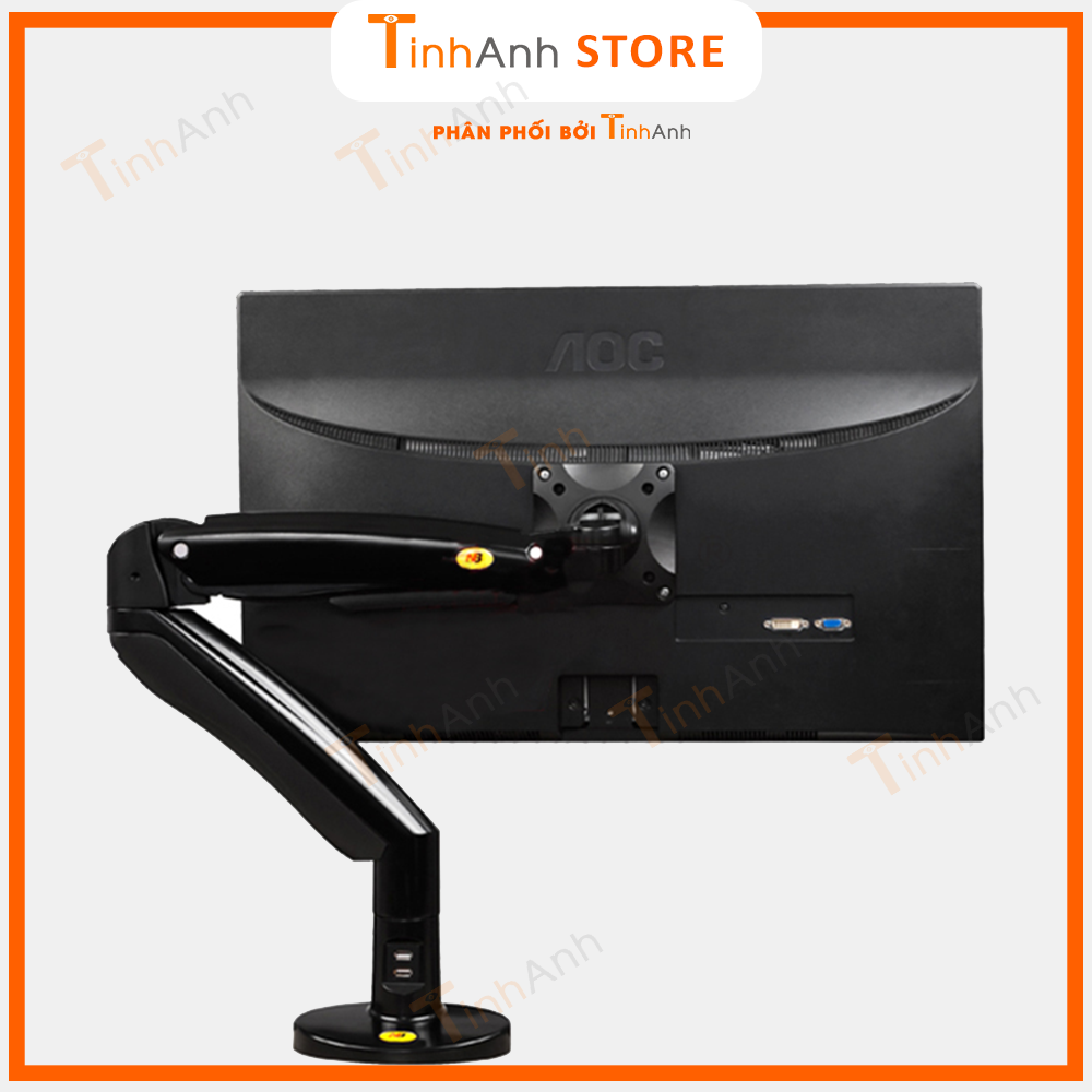Giá treo màn hình máy tính Cao Cấp NB F100A 22 - 35 inch - Arm màn hình tải trọng 12Kg Mẫu mới 2021 - Hàng Chính Hãng