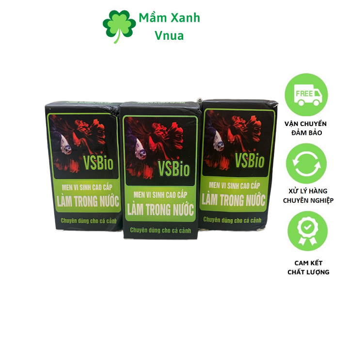 Men Vi Sinh Cao Cấp VSBIO Làm Trong Sạch Nước Bể Cá - Chai 80Gr - Nâng Cao Chất Lượng Nước Cho Cá