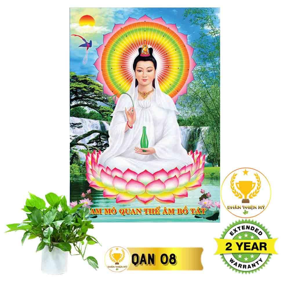 Tranh Quan Thế Âm Bồ Tát có khung_QAK1