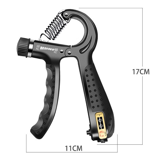 Kìm bóp tập cơ tay chữ R - có đếm số - ko đếm số, hand grip điều chỉnh lực 5-60kg BỀN ĐẸP dụng cụ tập gym cơ cổ tay