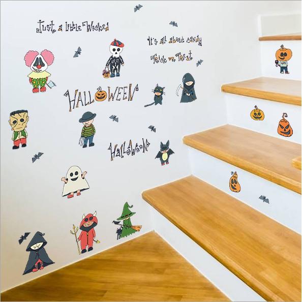 Decal trang trí tường - Happy Halloween Mini vui nhộn