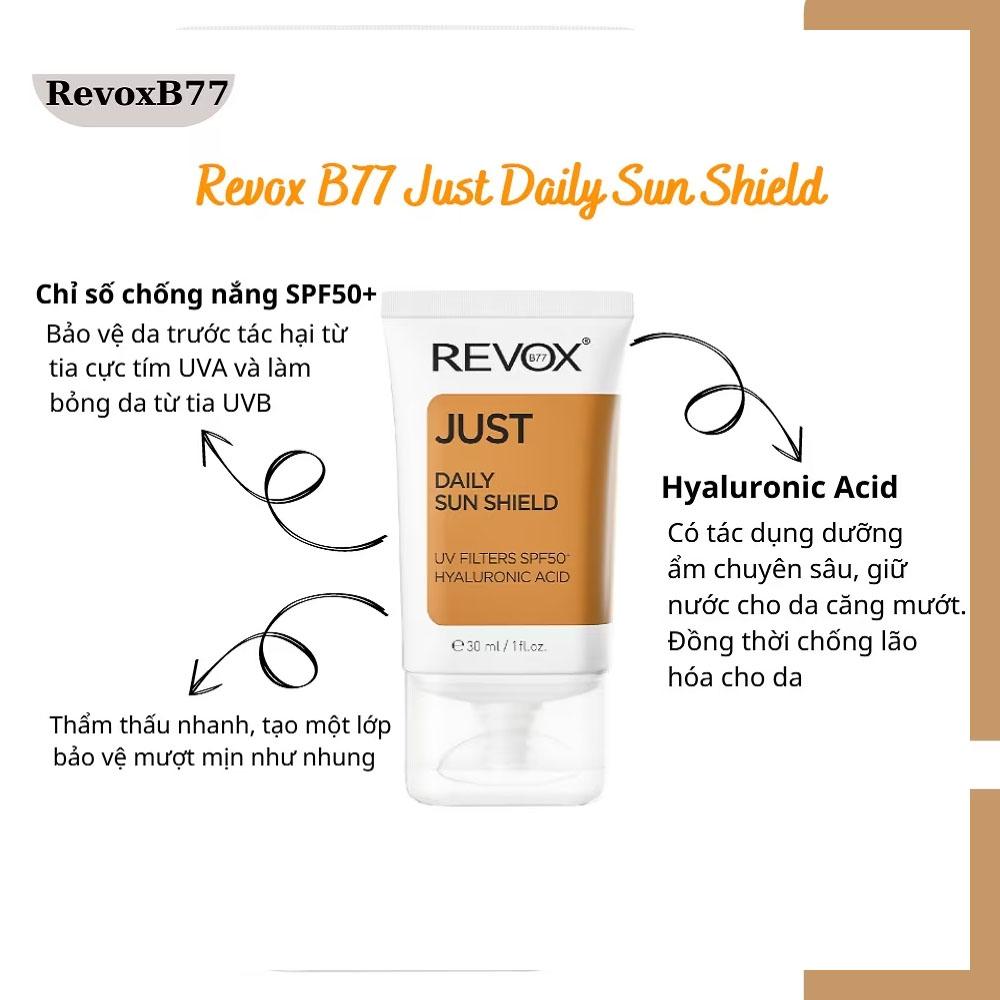 Kem Chống Nắng Revox B77 Just Daily Sun Shield 30ml
