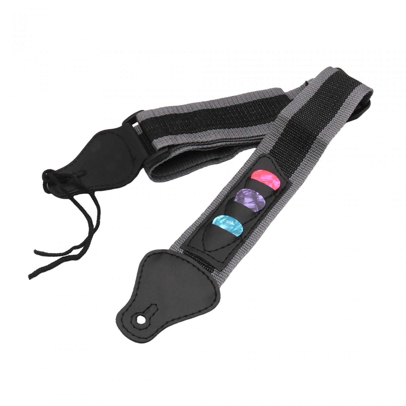 Guitar Strap 90cm-130cm with 3 Guitar Picks Adjustable for Banjos Acoustic Guitar Classical Guitars Electric Guitar Mandolins