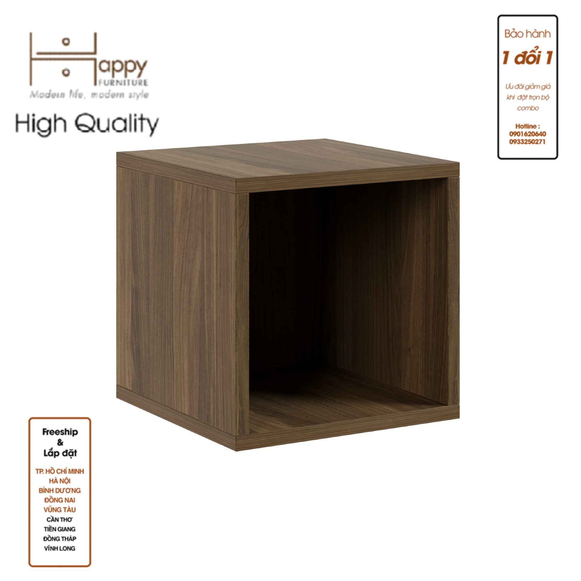 [Happy Home Furniture] ZANE , Kệ trang trí size nhỏ ,30cm x 30cm x 30cm ( DxRxC), KSA_041