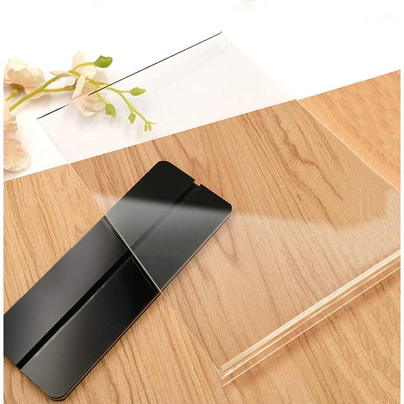 Bảng mica đặt bàn QR, bảng menu QR, Đế lùa mã QR, dày chắc