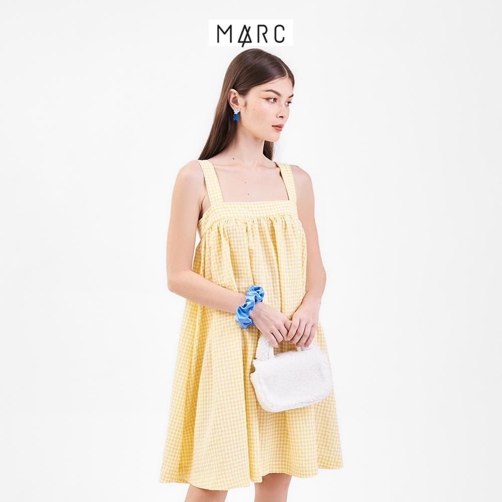 Đầm 2 dây nữ MARC FASHION form suông cài nút sau CBVH070522