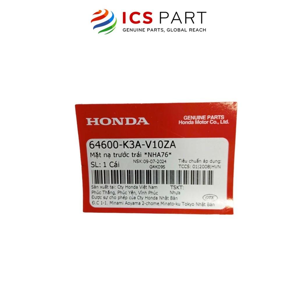 Cánh Yếm Trái HONDA Air Blade 125 2022 Đen Sần Nha76 (64600K3AV10ZA)