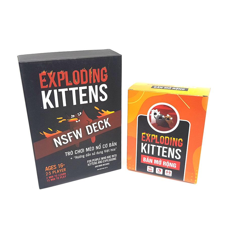 Combo mèo nổ Exploding Kittens + 5 bản mở rộng bản Đẹp