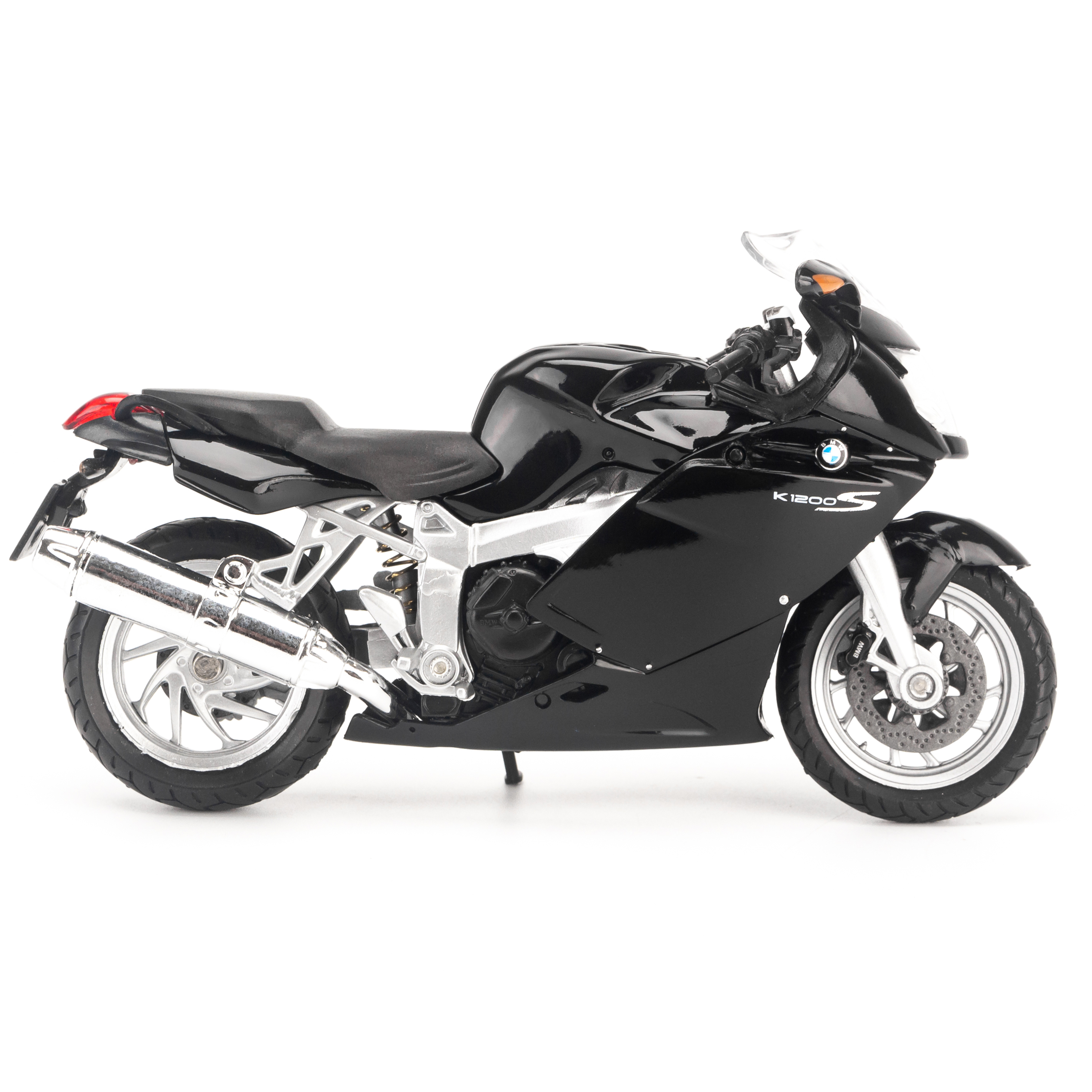 Mô hình xe mô tô BMW K1200S 1:18 Welly Black- 12829PW