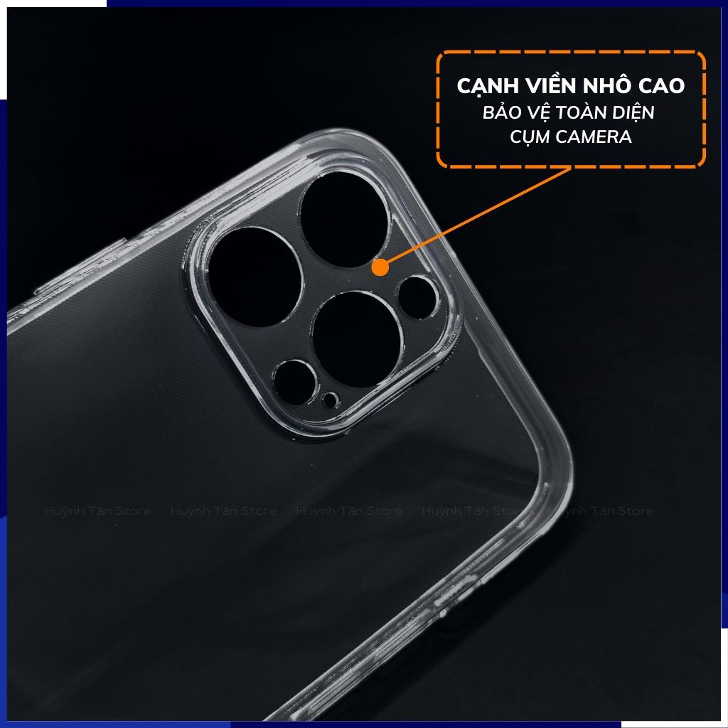 Ốp lưng ip 14 pro max ip 14 pro trong suốt silicon bảo vệ camera dẻo siêu mỏng chính hãng gor huỳnh tân store - Hàng nhập khẩu