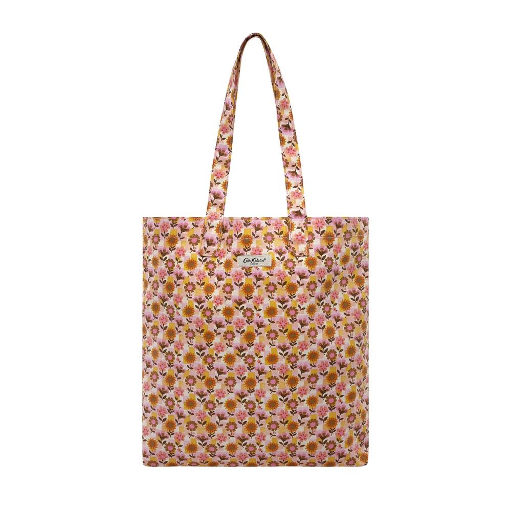 Cath Kidston - Túi đeo vai/Cotton Bookbag - Retro Ditsy - Yellow -1067828