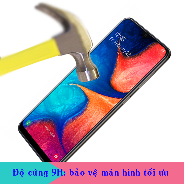 Kính Cường Lực cho Samsung Galaxy A20 - Full màn hình - Màu đen - Hàng Chính Hãng