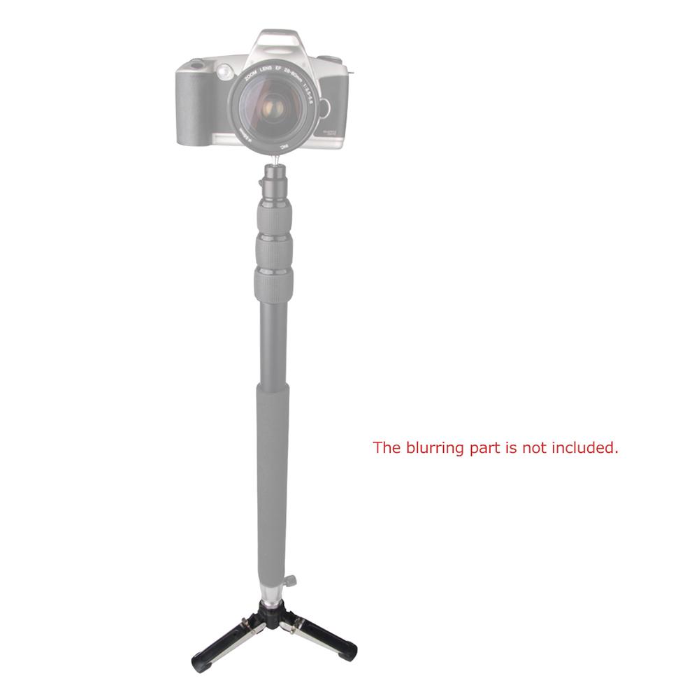 Chân Giá đỡ Di động 1/4 "Vít 3 Chân Chân đế Monopod Unipod Đế đỡ Hỗ trợ cho Máy ảnh DSLR