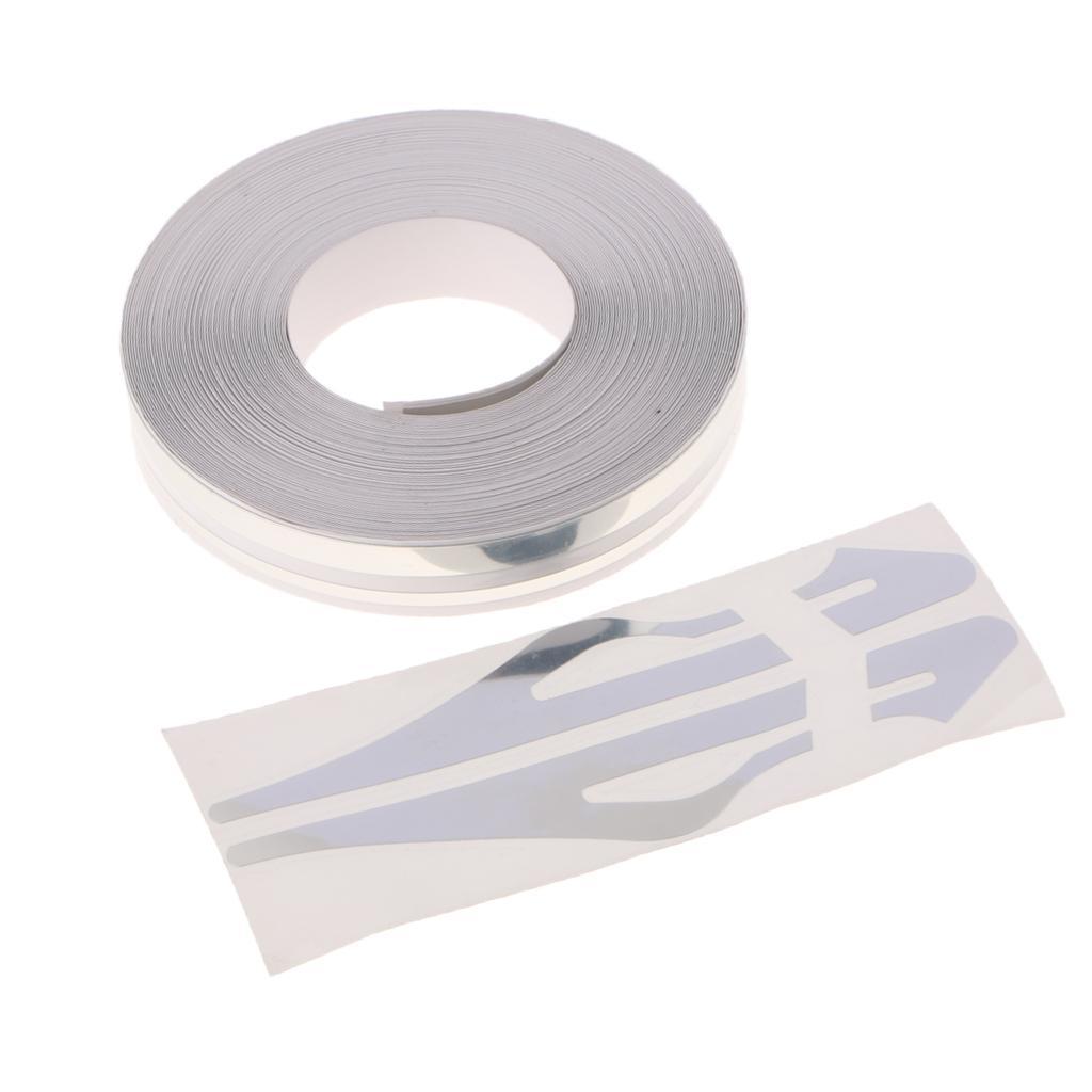 2 Pieces Brooches Stripe Tape Vinyl Decal Car Stickers Steamline Dual Line