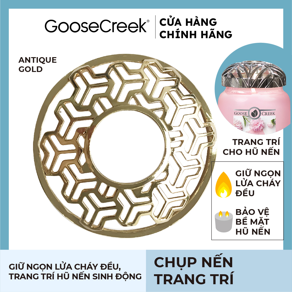 Chụp nến trang trí 